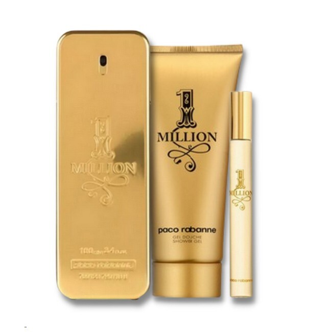 Paco Rabanne - 1 Million Sæt - 100ml Edt , Travel Spray og Showergel