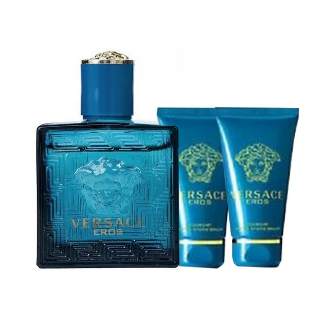 Versace - Eros Eau de Toilette Gaveæske - 50 ml + Showergel + Aftershave