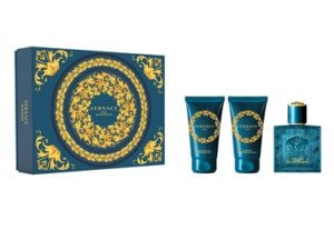 Versace Eros Pour Homme Eau de Toilette 50 ml + Shower Gel 50 ml og Aftershave Balm 50 ml