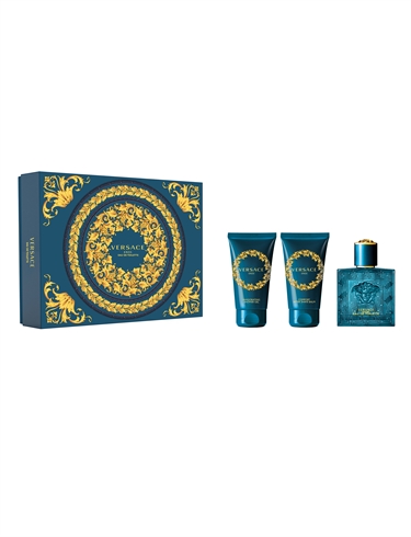 Versace Eros Pour Homme Eau de Toilette 50 ml + Shower Gel 50 ml og Aftershave Balm 50 ml