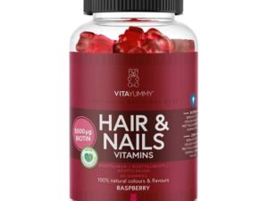 VitaYummy - Hair & Nails Gummies Raspberry - 60 stk