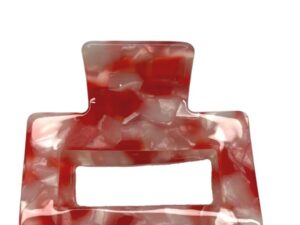 JA-NI Hair Accessories - Hair Clamps Sofia, The Red Marble