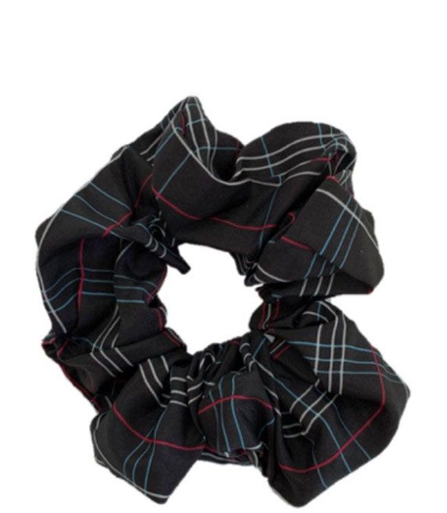 JA-NI Hair Accessories - Hair Scrunchie, The Black Checkered