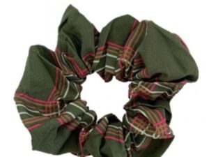 JA-NI Hair Accessories - Hair Scrunchie, The Green Checkered