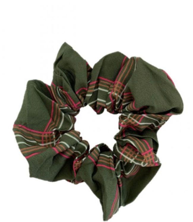 JA-NI Hair Accessories - Hair Scrunchie, The Green Checkered