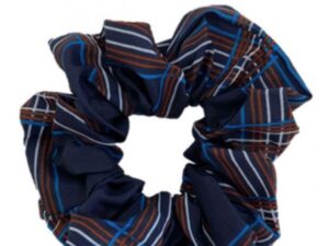 JA-NI Hair Accessories - Hair Scrunchie, The Navy Checkered