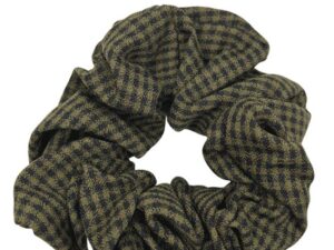 JA-NI Hair Accessories - Hair Scrunchies, The Army Thin Checkered