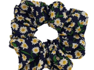 JA-NI Hair Accessories - Hair Scrunchies, The Blue Marguerite