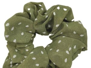 JA-NI Hair Accessories - Hair Scrunchies, The Green Dots