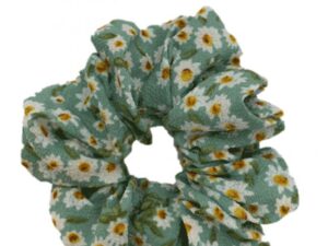 JA-NI Hair Accessories - Hair Scrunchies, The Green Marguerite