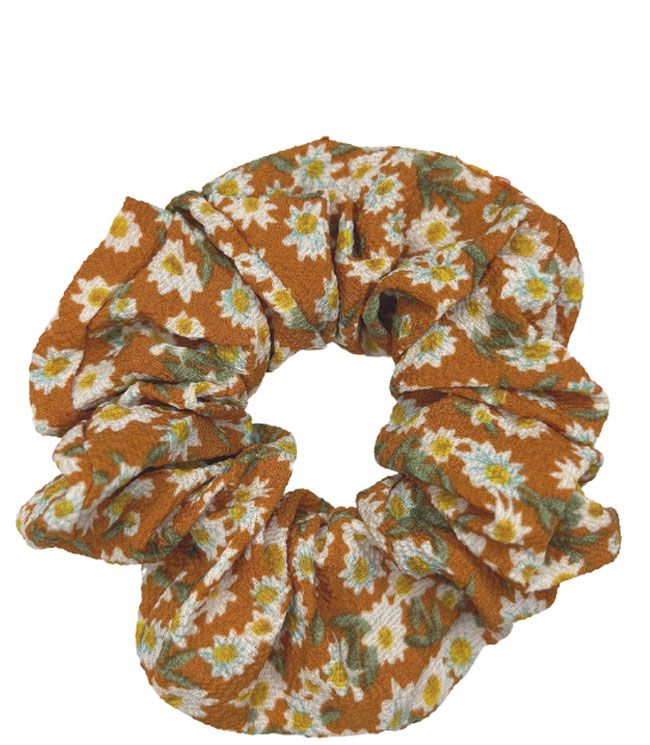 JA-NI Hair Accessories - Hair Scrunchies, The Orange Marguerite JA-NI Hair Accessories - Hair Scrunchies, The Orange Marguerite