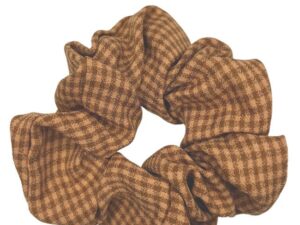 JA-NI Hair Accessories - Hair Scrunchies, The Red Thin Checkered