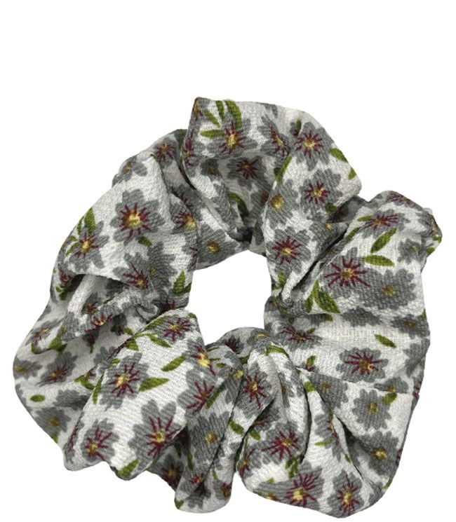JA-NI Hair Accessories - Hair Scrunchies, The White Marguerite