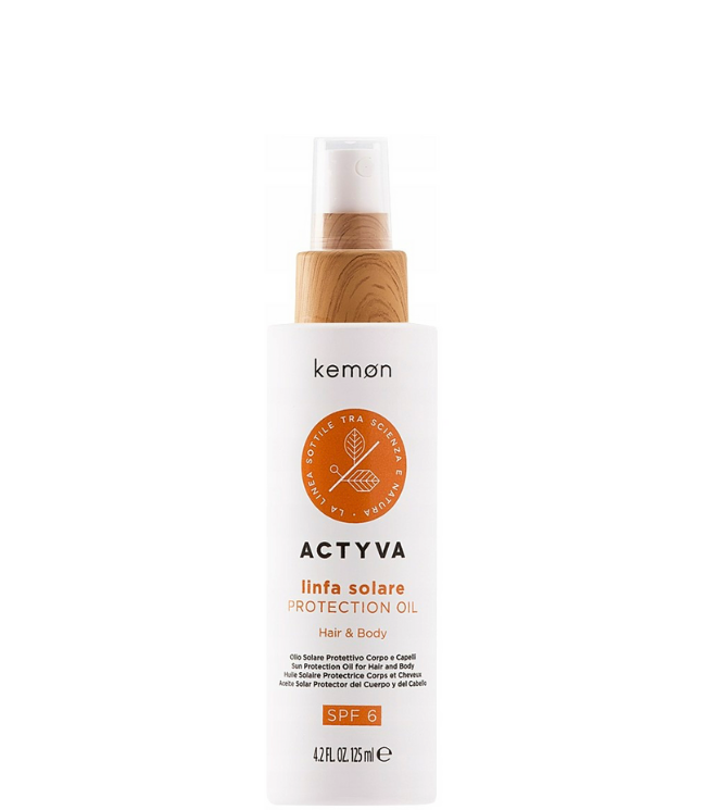 Kemon Actyva Linfa Solare Protection Oil SPF6, 125 ml.