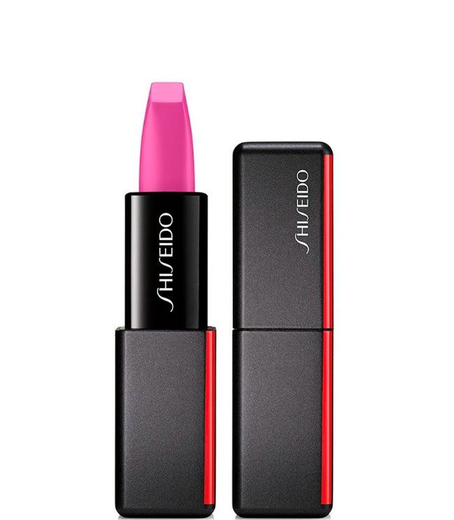 Shiseido Modernmatte Powder Lipstick 519 Fuchsia fetish, 4 ml. Shiseido Modernmatte Powder Lipstick 519 Fuchsia fetish, 4 ml.